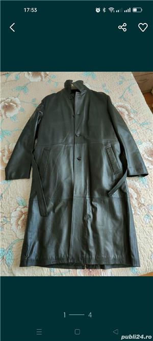 Haină lunga di piele - imagine 4