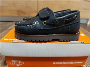 Pantofi RAP pentru copii, noi, piele naturala, nr.23 negrii - imagine 3