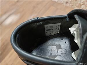 Pantofi RAP pentru copii, noi, piele naturala, nr.23 negrii - imagine 8