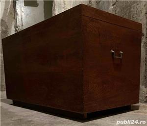 Lada de zestre din lemn masiv de stejar 