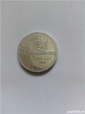 Moneda valoare 500 lei din1999 cu eclipsa de soare - imagine 2