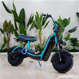 Scuter electric pt. adulti Solley F1 Blue, 2000W putere, 60V 20Ah