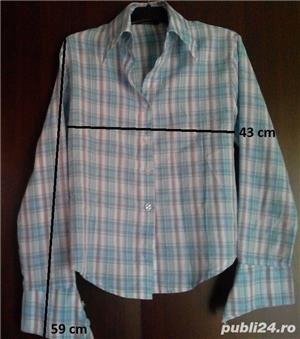 Camasi dama - crem, albastru - imagine 6