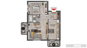 Apartament cu 2 camere decomandate 2 balcoane loc parcare zona Brana - imagine 8