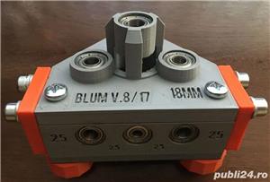 Sablon mobila demontabili blum 25mm v.8 plus cepi de lemn 8mm