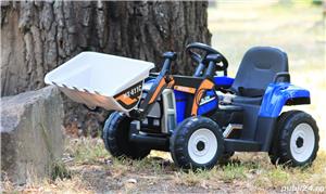 Excavator electric pentru copii Kinderauto BJ611C 2x35W 12V cu Bluetooth Blue - imagine 6