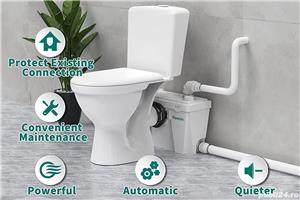 Macerator pentru toaleta cu capac de inspectie,Flosoln 500 - imagine 5