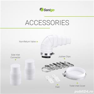 Pompa de deseuri pentru toaleta cu capac de inspectie Sanigo Sani 400 - imagine 5