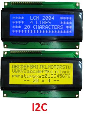 LCD Display i2C 20x4, HD44780, 2004 caractere modul, arduino, pic, avr, atmel