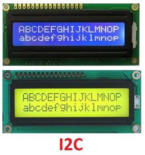 LCD Display i2C 16x2, HD44780, 1602 caractere modul, arduino, pic, avr, atmel