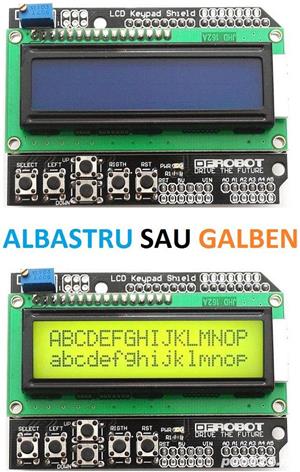 LCD Display 16X2 caractere tastatura keypad Arduino, butoane, pic, atmel, avr
