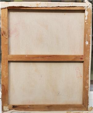 Tablou Icoana Mantuitorul Isus pictura ulei pe pânză 61x50cm - imagine 3