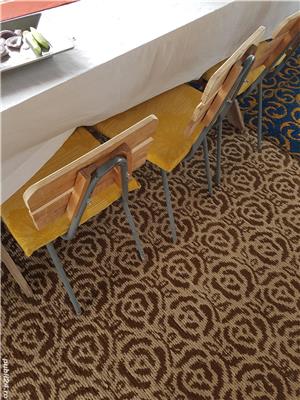 Scaune  cadru oțel cu lemn natur italy - imagine 7