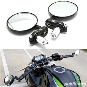 Oglinzi moto metalice chopper bobber model sfera