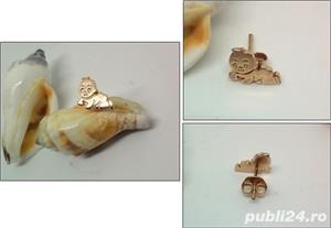 Cercel Bebe, placat cu aur