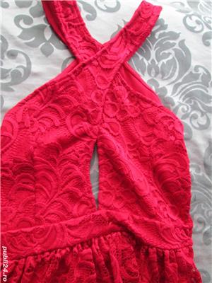 rochie rosie eleganta 40