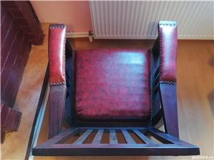 Fotoliu scaun vechi,Mission Style,unicat - imagine 4