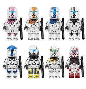 Set 8 Minifigurine tip Lego Star Wars Clone Commando Troopers