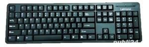 Keyboard tastatura vintage PS1  PS2 anii 80-90 fara tasta de Windows Dell ICL Iscom wireless dongle - imagine 3