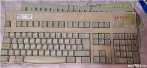 Keyboard tastatura vintage PS1  PS2 anii 80-90 fara tasta de Windows Dell ICL Iscom wireless dongle - imagine 2