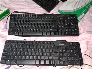 Keyboard tastatura vintage PS1  PS2 anii 80-90 fara tasta de Windows Dell ICL Iscom wireless dongle - imagine 5