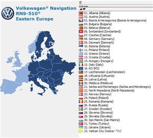 Harti Navigatie VOLKSWAGEN RNS 510,Europa EST V.17 + ROMANIA 2020  - imagine 3