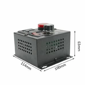 Priza cu variator de tensiune turatie electrica regulator putere potentiometru 4000W - imagine 5