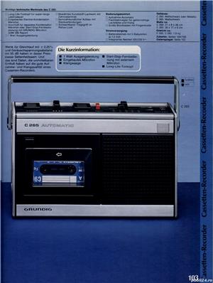Set colectie casetofoane vintage Japan Philips Sony Electronika Tento Grundig Taiyo radio auto vechi - imagine 2