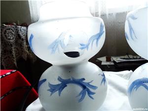 Veioze pereche cu abajur din sticla - imagine 4