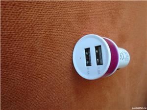 Alimentator auto bricheta masina cu 2 USB ( 2.1 A+ 1.0 A )