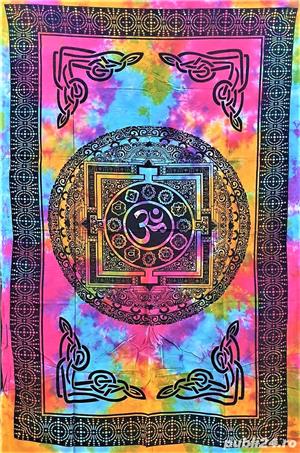 Panza decorativa Mandala, Bumbac 100%, India, 140*210 cm - imagine 4