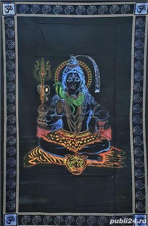 Panza decorativa Mandala, Bumbac 100%, India, 140*210 cm - imagine 8