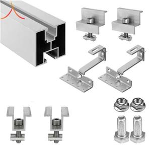 KIT Structura de montaj pentru 2 panouri solare fotovoltaice acoperis tigla