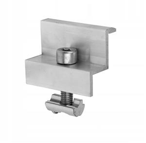 SET Clemă capăt fixare panou solar șurub inox M8x25 și piuliță