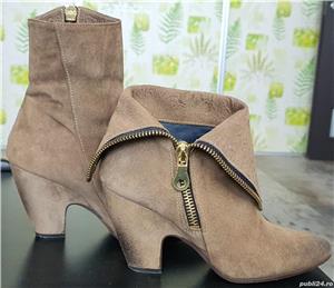 Botine piele întoarsă  - imagine 2