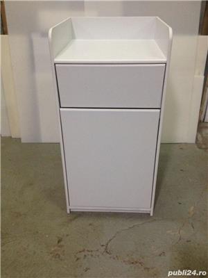 Pubela  debarasator cu suport tavi material plastic pentru fast food restaurant cantina  - imagine 8