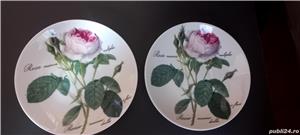 Lot 2 Farfurii porțelan Redoulé Roses 17 cm de colecție