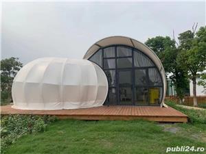 Cort glamping de lux EKO S,30 mp,structura metalica,garantie 15 ani