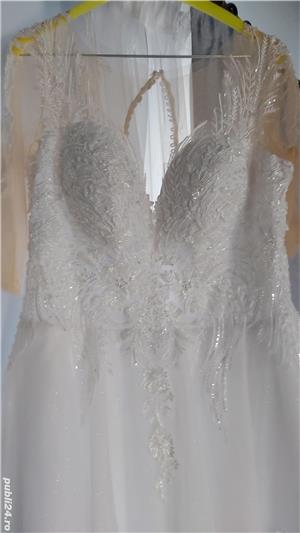 Vând rochie de mireasa + halat  - imagine 7