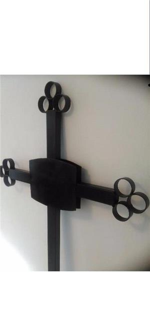 Cruce Metal  Fier pentru Mormânt TRANSPORT GRATUIT - imagine 2