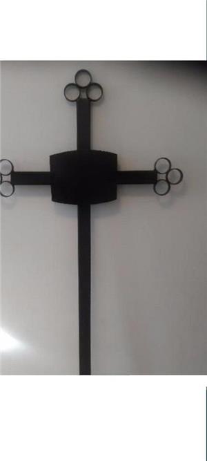 Cruce Metal  Fier pentru Mormânt TRANSPORT GRATUIT - imagine 3