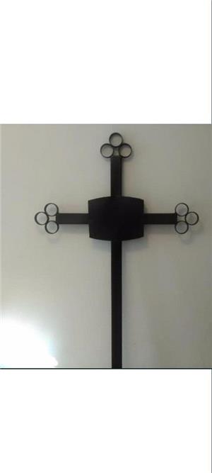 Cruce Metal  Fier pentru Mormânt TRANSPORT GRATUIT