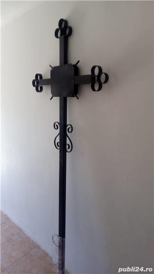 Cruce Metal  Fier pentru Mormânt TRANSPORT GRATUIT - imagine 10