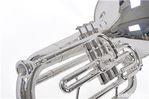 Marching Bariton Bb Karl Glaser argintiu - imagine 4