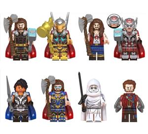 Set 8 Minifigurine tip Lego Marvel Thor: Love and Thunder pack4
