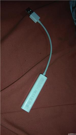 Adaptor ethernet USB, de mare viteză, - 10/100Mbps, RJ45, USB 2.0 - imagine 2