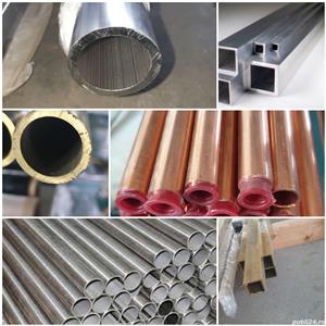 Teava alama rotunda CuZn37 CW508L tub conducta alama Inox Aluminiu Cupru Tabla Bara Cornier Teu U L - imagine 8