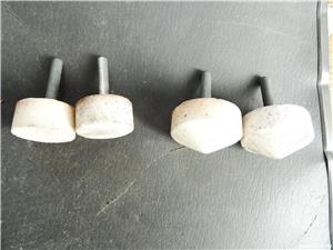 Pietre abrazive cu tije metalica, -nefolosite - imagine 2