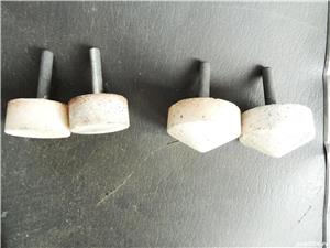Pietre abrazive cu tije metalica, -nefolosite - imagine 3