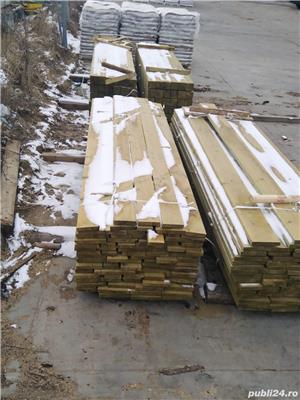 Cherestea si grinzi rasinoase rindeluita si  impregnata in autoclava - imagine 2